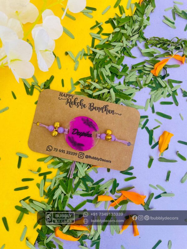 IMG_3146_1 Name painted rakhi - Bubbly Decors