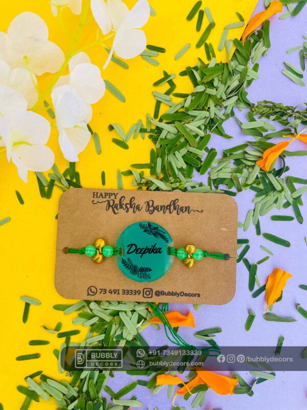IMG_3147_1 Name painted rakhi - Bubbly Decors