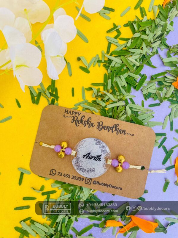 IMG_3148_1 Name painted rakhi - Bubbly Decors
