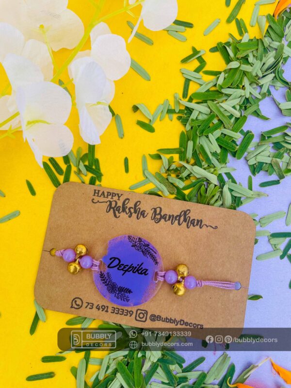 IMG_3149_1 Name painted rakhi - Bubbly Decors