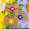 Alphabets magnets Rakhi Combo Hamper - Bubbly Decors