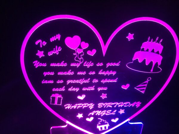 IMG_3153-pichi Light glow stand Heart shaped - Bubbly Decors