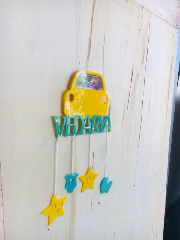 IMG_3168-pichi Baby Car Frame With Birth Details - Bubbly Decors