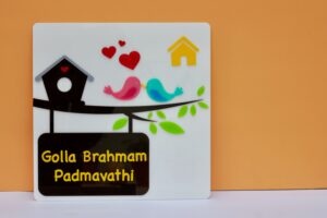 IMG_3555-pichi Name board Birds themed - Bubbly Decors