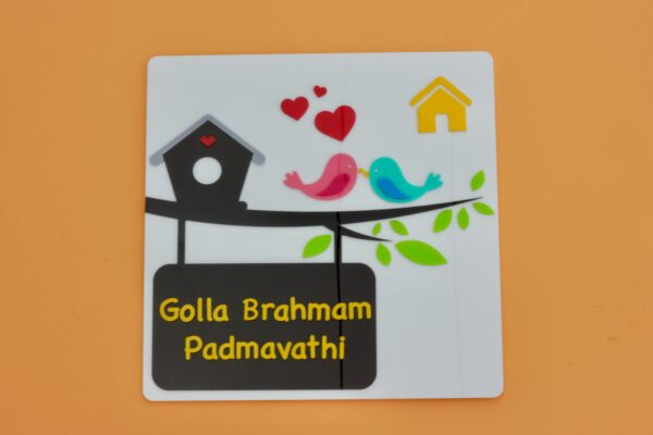 IMG_3590-pichi Name board Birds themed - Bubbly Decors