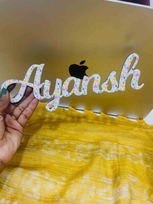 IMG_3636 Name magnet cursive font - Bubbly Decors