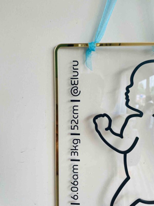 IMG_3657 Line art baby frame - Bubbly Decors