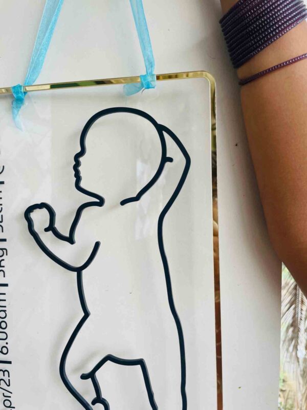 IMG_3658 Line art baby frame - Bubbly Decors