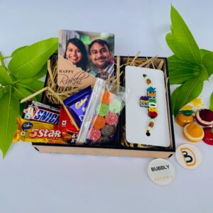 IMG_3790-pichi Rakhi combo Photo magnet for Brother - Bubbly Decors