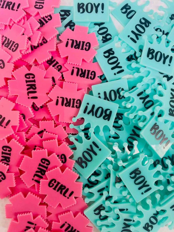 IMG_4177 Guess the gender game props - Bubbly Decors