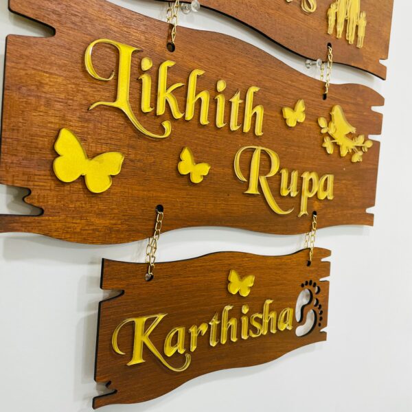 IMG_4181-pichi lord venkateswara themed name board - Bubbly Decors