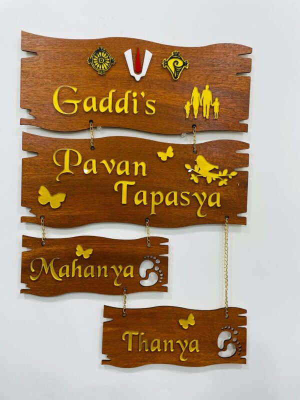 IMG_4192-pichi lord venkateswara themed name board - Bubbly Decors