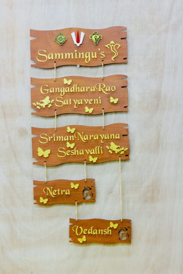 IMG_4480-pichi name board lord venkateswara - Bubbly Decors