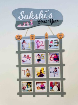IMG_4523 Baby 12 months frame - Bubbly Decors
