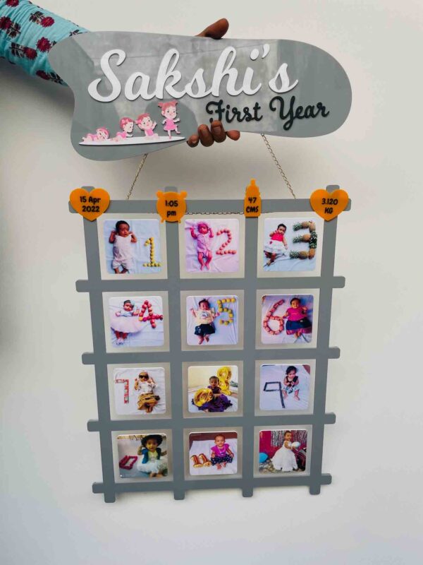 IMG_4539 Baby 12 months frame - Bubbly Decors