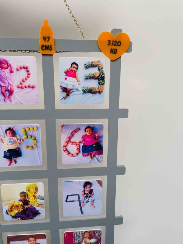 IMG_4542 Baby 12 months frame - Bubbly Decors