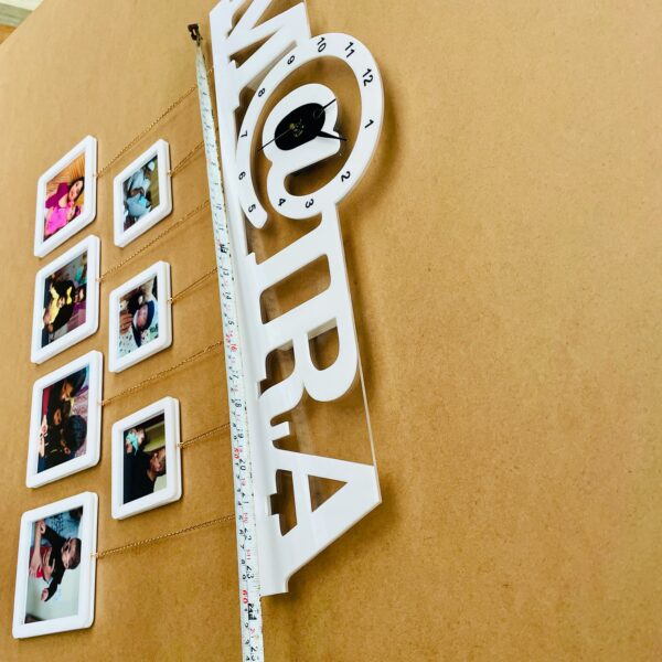IMG_4634-pichi name photo hanging clock - Bubbly Decors
