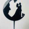 IMG_4709 Half moon couple cake topper - Bubbly Decors