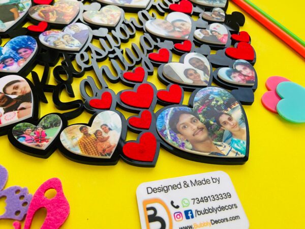 IMG_5314-pichi Heart collage Frame - Bubbly Decors