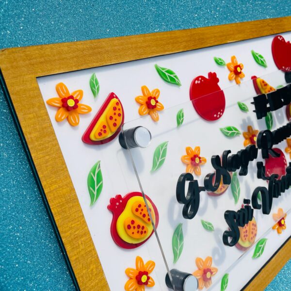 IMG_5369-pichi Name board pomegranate theme - Bubbly Decors