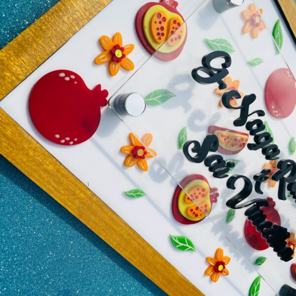 IMG_5370-pichi Name board pomegranate theme - Bubbly Decors