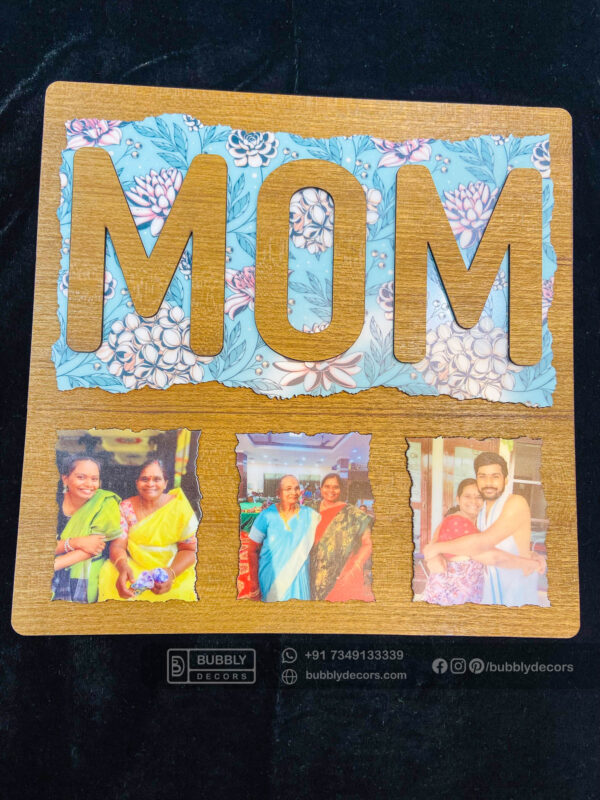 IMG_5436 Mom wood photo frame - Bubbly Decors