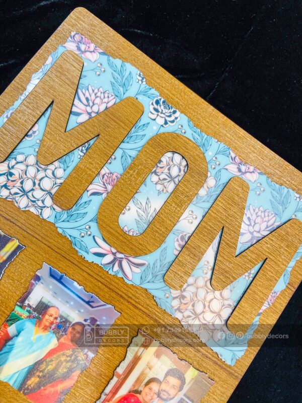IMG_5437 Mom wood photo frame - Bubbly Decors