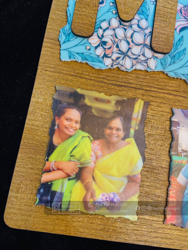 IMG_5438 Mom wood photo frame - Bubbly Decors