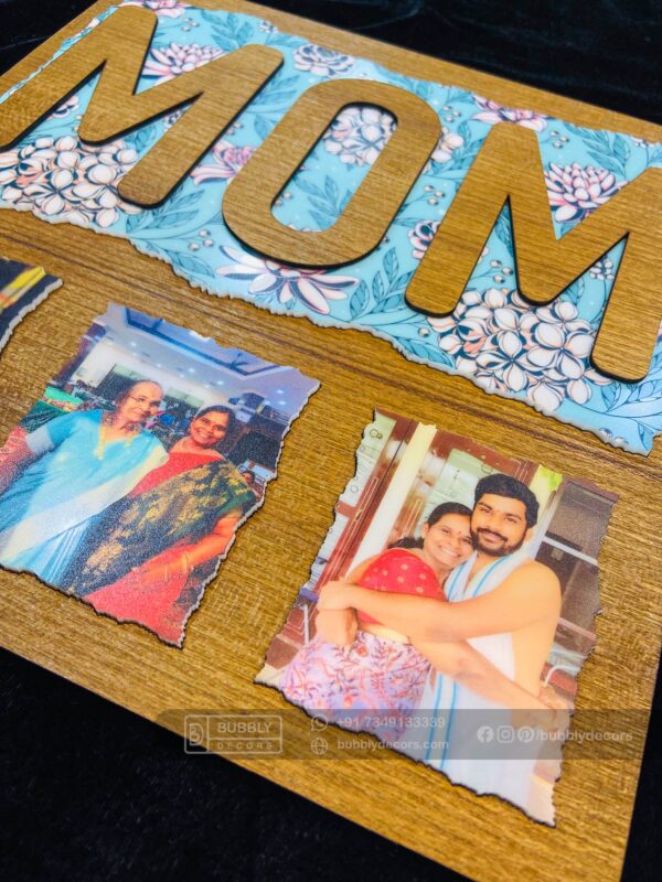 IMG_5443 Mom wood photo frame - Bubbly Decors