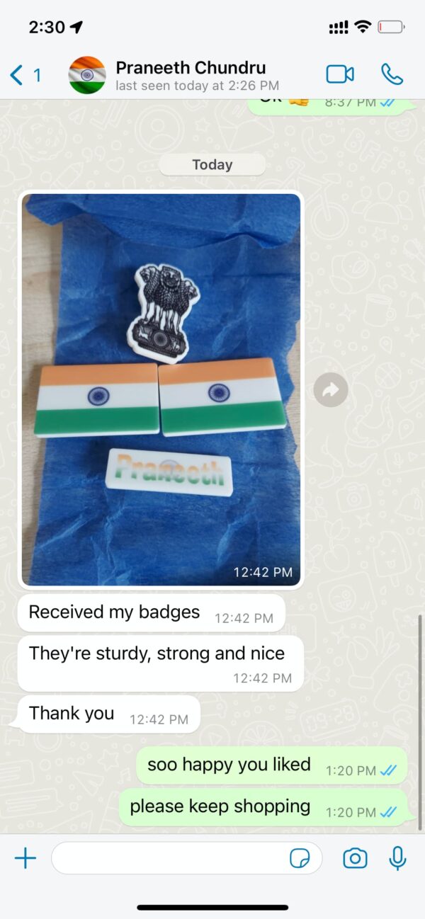 IMG_5803-pichi india flag badges set - Bubbly Decors