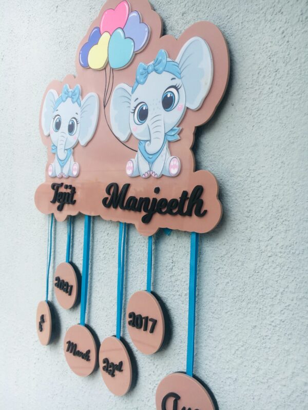 IMG_5849-pichi baby details frame two elephants themed - Bubbly Decors