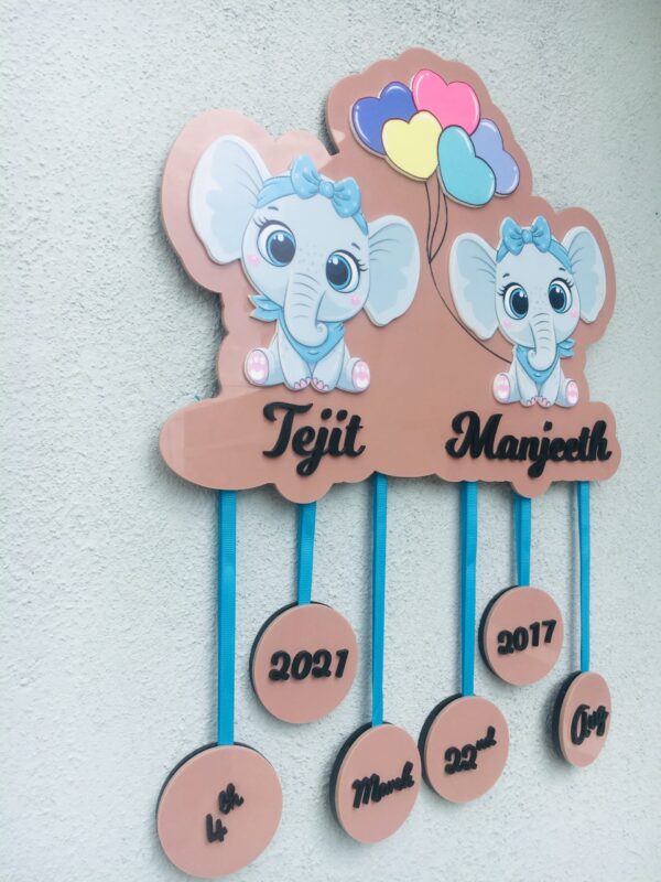 IMG_5850-pichi baby details frame two elephants themed - Bubbly Decors