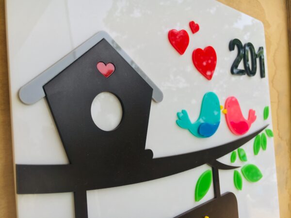 IMG_7377-pichi Name board Birds themed - Bubbly Decors