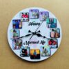 IMG_7394-pichi Wall clock with photos and message - Bubbly Decors