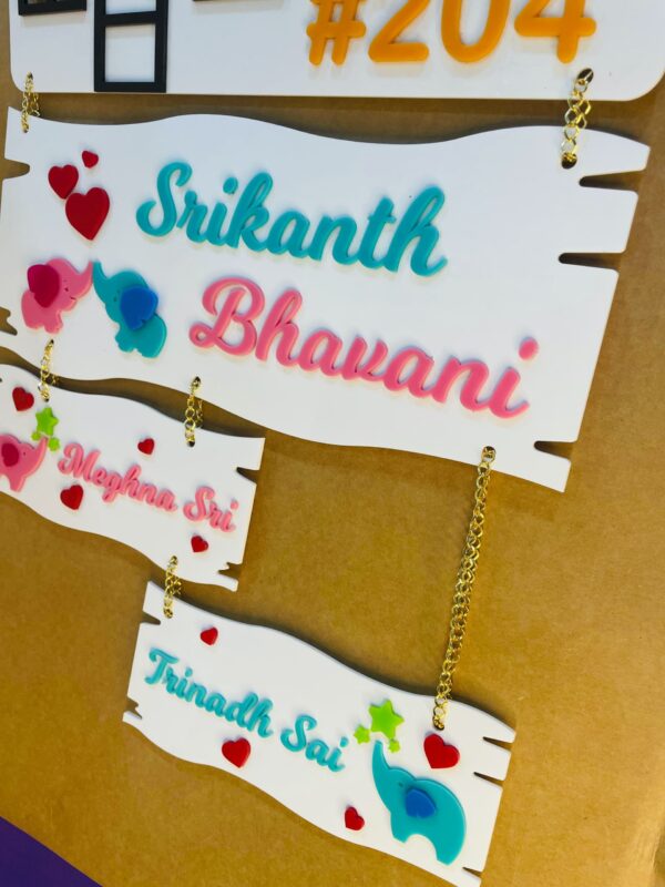 IMG_7618-pichi Name Board Family Acrylic - Bubbly Decors