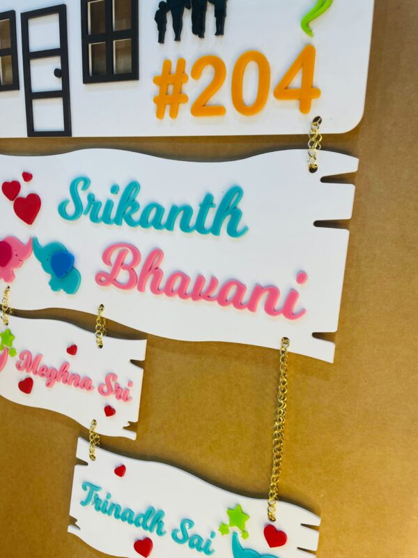 IMG_7619-pichi Name Board Family Acrylic - Bubbly Decors