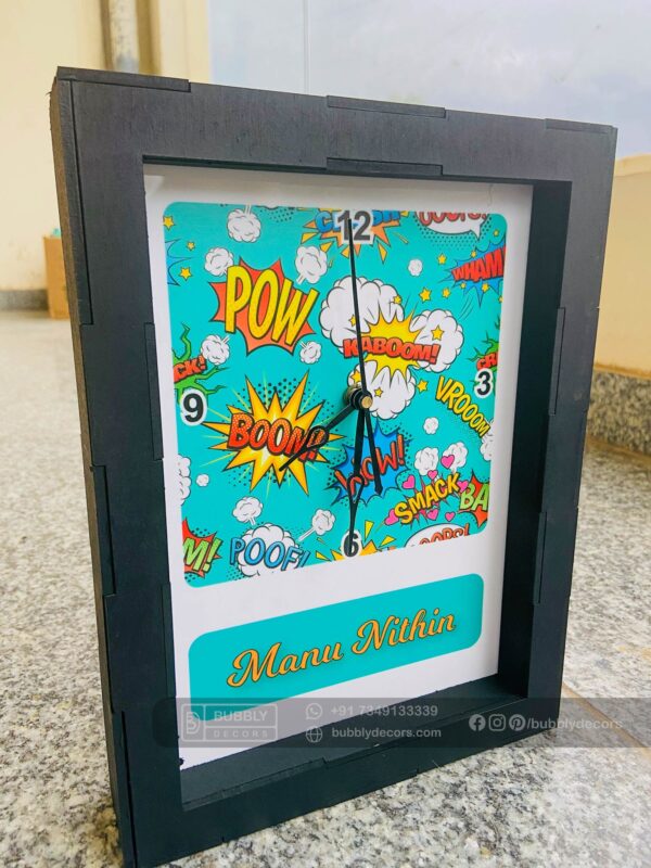 IMG_8228 Box name Clock - Bubbly Decors