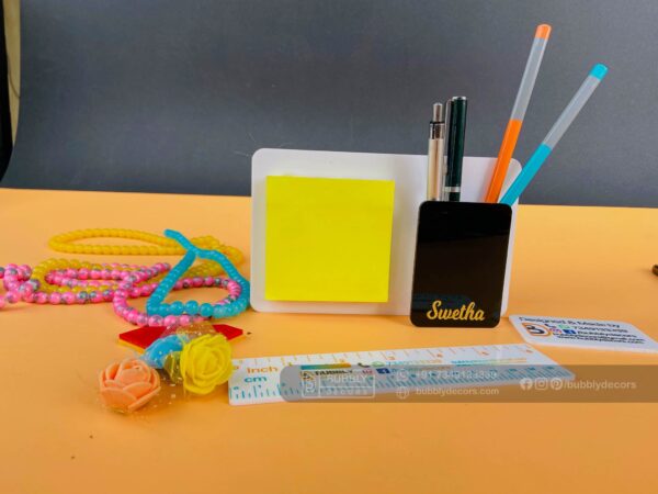 IMG_8367 Magnetic note pad pen holder - Bubbly Decors