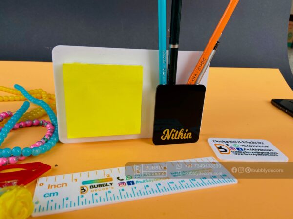 IMG_8369 Magnetic note pad pen holder - Bubbly Decors