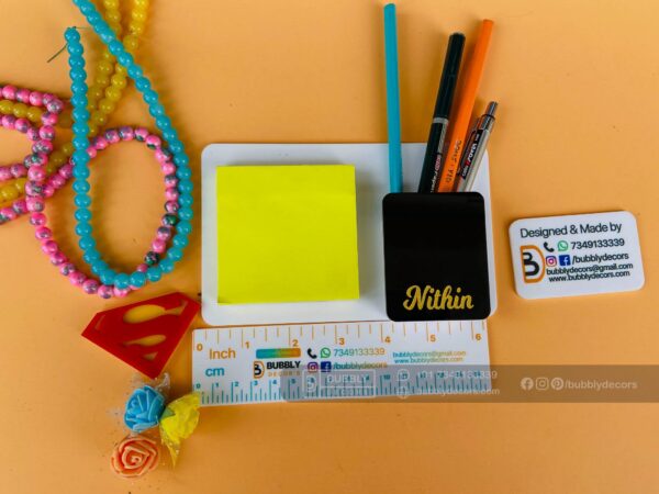IMG_8371 Magnetic note pad pen holder - Bubbly Decors