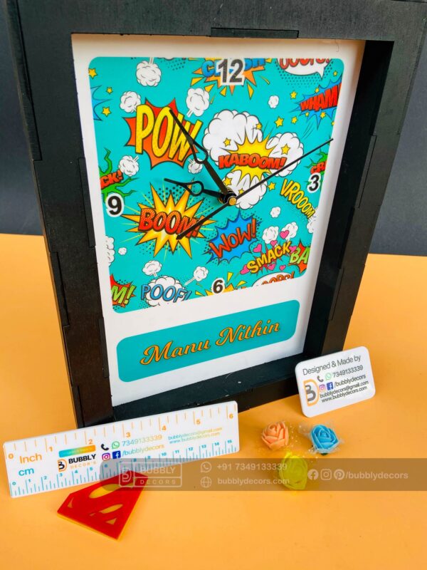 IMG_8386 Box name Clock - Bubbly Decors