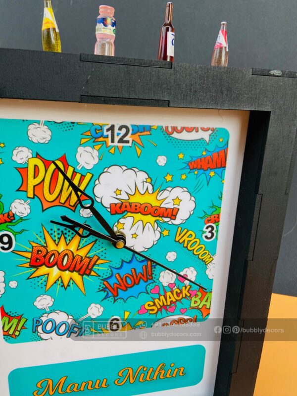 IMG_8387 Box name Clock - Bubbly Decors