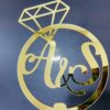 IMG_8568-pichi cake topper couple letters diamond - Bubbly Decors