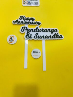 IMG_8604-pichi cake topper anniversary with names - Bubbly Decors
