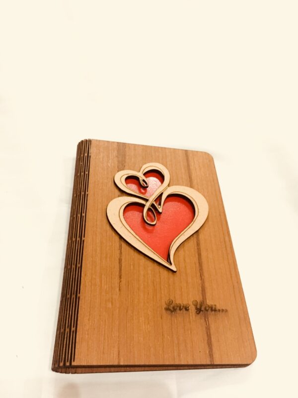 IMG_8811-pichi double hearts wood greeting - Bubbly Decors