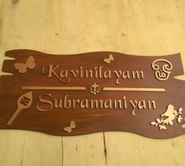 PKQJ2725-pichi Name Board Wood Veneer - Bubbly Decors
