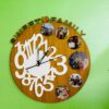 image_24df9a1c-1780-4f47-a240-48a7a3b96f56 Wooden clock with pics - Bubbly Decors