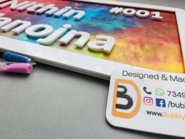 image_282ea940-4e5f-4729-9ca7-68be14a8d059 Colourful nameboard - Bubbly Decors