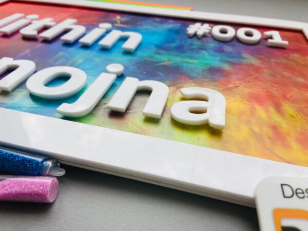 image_883ed98b-9f3e-4ccc-bf8a-23255f91751f Colourful nameboard - Bubbly Decors