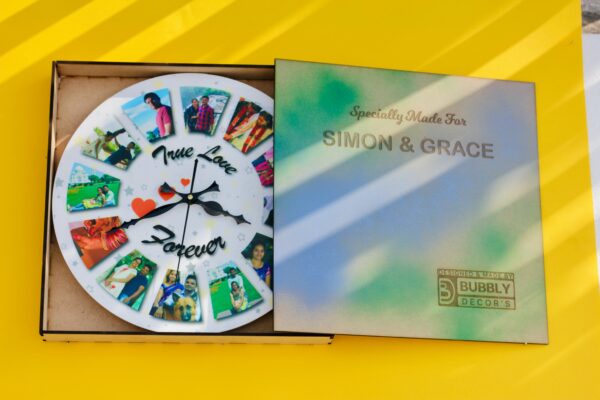 image_8dc73b9b-d159-4f51-b99d-33f7a27b811b Wall clock 12 photos - Bubbly Decors